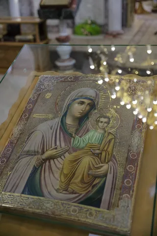 Настоятель храма с. Межборное иерей Ефимий Балин принял участие в церемонии передачи иконы из музея в Богоявленский собор Кургана