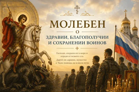 Молебен о здравии, благополучии и сохранении воинов